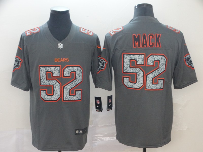 Men's Chicago Bears #52 Khalil Mack Gray Jersey